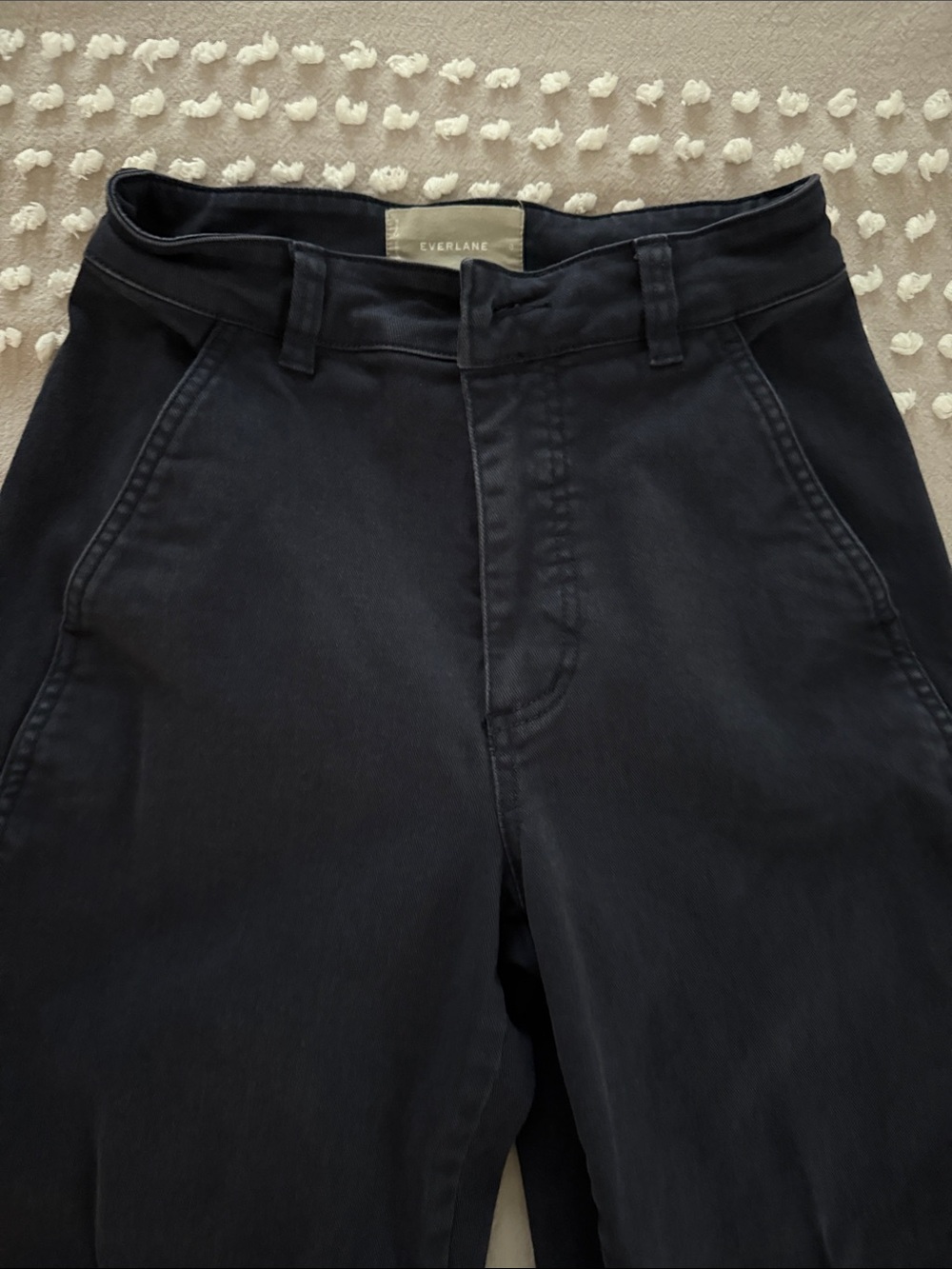 Everlane Utility Barrel Navy Pants Size 0